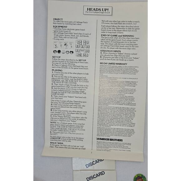 Cabbage Patch Kids 1984 Touching Tunes Magical, Musical Tabletop Game Complete - Picture 6 of 16